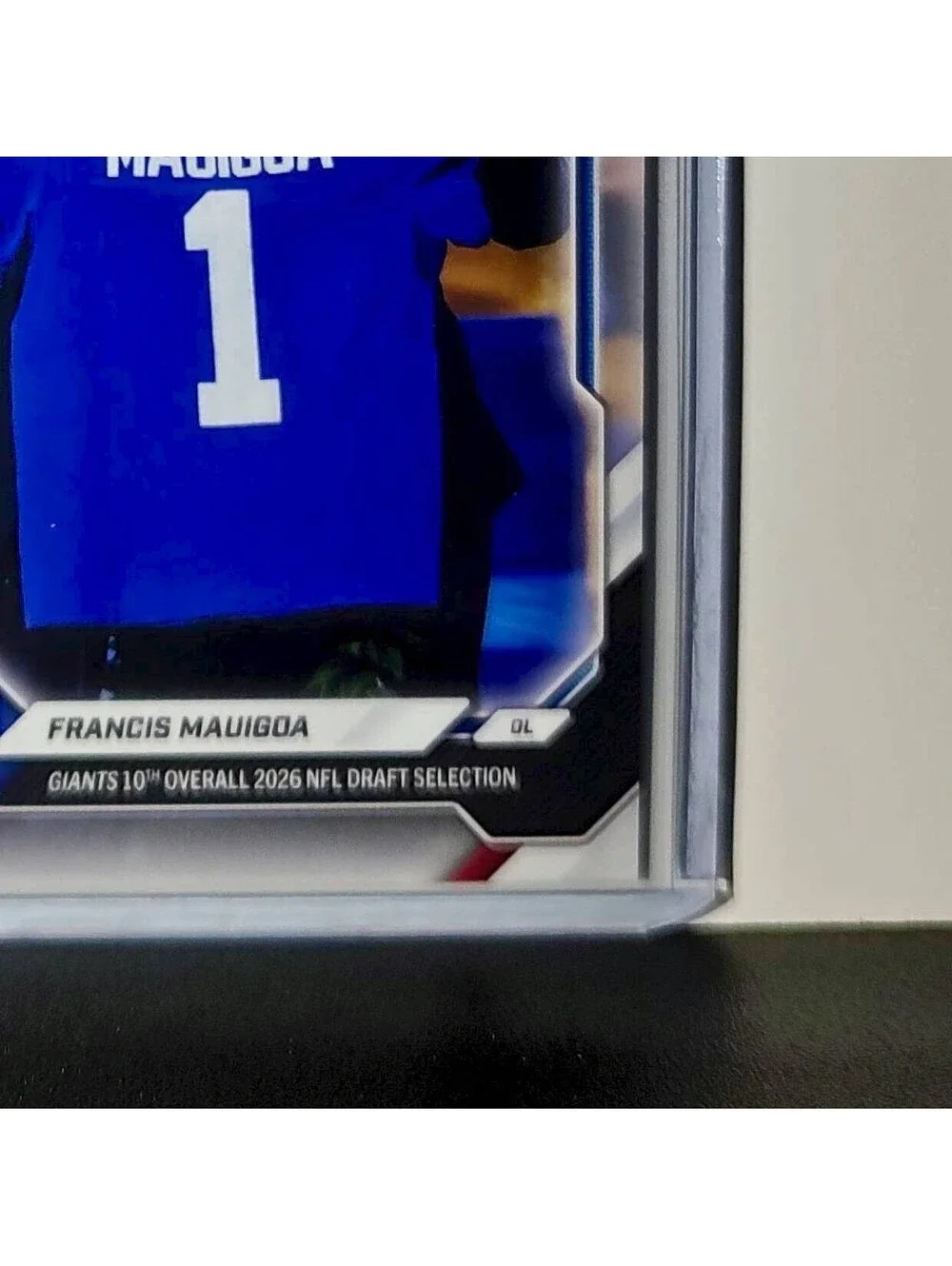 Francis Mauigoa Rookie 2026 Topps Now Draft Night #FMAU Card New York Giants